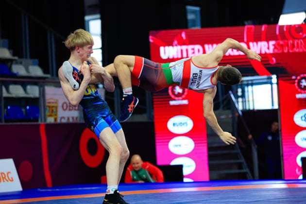 Ringen, U15 EM in Samokov U15 Wrestling European Championships 57kg FS - Yurii Symak (UKR) df. Emre Erkanov Myumyunov (BUL)