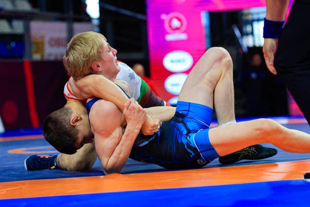 Ringen, U15 EM in Samokov U15 Wrestling European Championships 57kg FS - Yurii Symak (UKR) df. Emre Erkanov Myumyunov (BUL)
