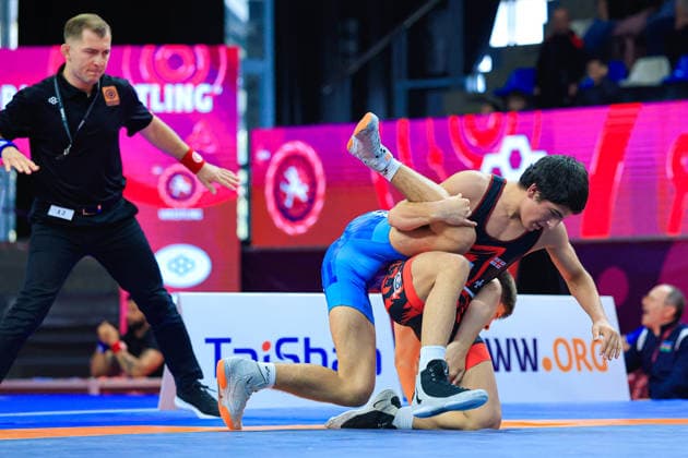 Ringen, U15 EM in Samokov U15 Wrestling European Championships 62kg FS - Charalampos Topalov (GRE) df. Ioane Gavashelishvili (GEO)