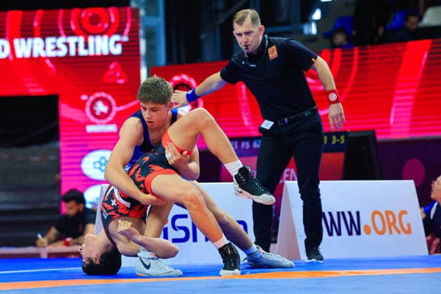 Ringen, U15 EM in Samokov U15 Wrestling European Championships 62kg FS - Charalampos Topalov (GRE) df. Ioane Gavashelishvili (GEO)