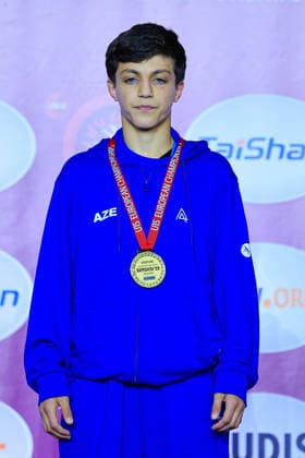Ringen, U15 EM in Samokov U15 Wrestling European Championships Podium 38kg FS - Gold: Yusuf Abdullayev (AZE)