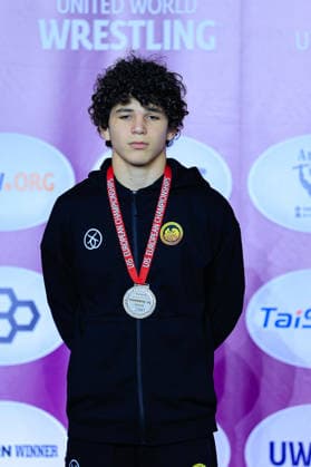 Ringen, U15 EM in Samokov U15 Wrestling European Championships Podium 57kg FS - Silver: Giorgi Grigalashvili (GEO)