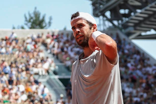 TENNIS : Roland Garros 2026 - 24 05 2026 Karen Khachanov Vs Arthur Gea (FRA) ParisFrance  Copyright: xMichaelxBaucherx