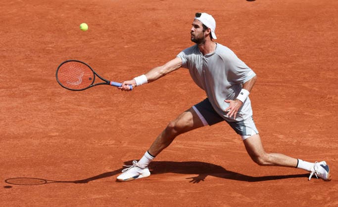 TENNIS : Roland Garros 2026 - 24 05 2026 Karen Khachanov Vs Arthur Gea (FRA) ParisFrance  Copyright: xMichaelxBaucherx