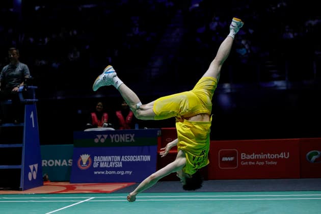 May 24, 2026, Kuala Lumpur, Malaysia: Li Shi Feng of China celebrates after victory against Panitchaphon Teeraratsakul of Thailand (not in view) in the Men s Singles Final during the Perodua Malaysia Masters 2026 at Unifi Arena. Li Shi Feng won with scores; 21 21 : 16 17 Perodua Malaysia Masters 2026 In Kuala Lumpur - 23 May 2026  - ZUMAs197 20260524_aaa_s197_006 Copyright: xWongxFokxLoyx
