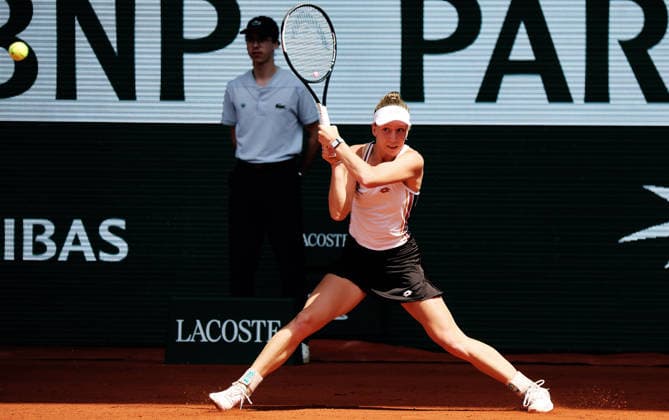 TENNIS - French Open 2026 PARIS,FRANCE,24.MAY.26 - TENNIS - WTA, Tennis Damen Tour, French Open, Roland Garros, Grand Slam. Image shows Sinja Kraus (AUT).  GEPAxpictures xMatthiasxHauer