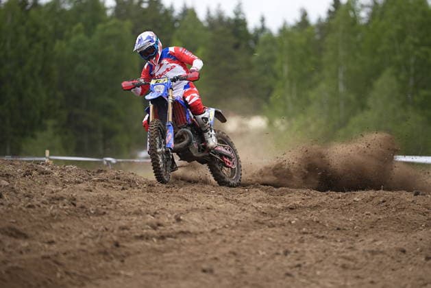 Brad Freeman of Great Britain Beta Beta Factory Team during the 2026 Paulo Duarte FIM EnduroGP World Championship, WM, Weltmeisterschaft race 23. May 2026 in Vierumäki, Finland. (Kalle Parkkinen Newspix24)  Copyright: xKallexParkkinenx NP24kp0416