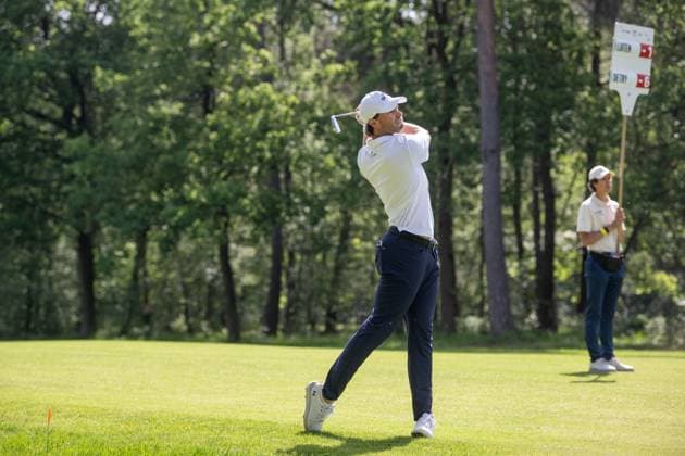 Belgian Thomas Detry pictured in action during the final round (4 4) of the 2026 Soudal Open DP World Tour golf tournament in Schilde, Sunday 24 May 2026. The Soudal Open takes place from 21 to 24 May at the Rinkven Golf Club in Schilde. JONASxROOSENS  x174910122x