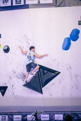 24.05.2026: Klettern - Bouldern: World Climbing Series Bern 2026 - Halbfinale Herren Elias Arriagada Krüger (GER) Bern Bern Expo Schweiz
