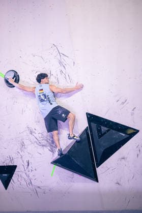 24.05.2026: Klettern - Bouldern: World Climbing Series Bern 2026 - Halbfinale Herren Elias Arriagada Krüger (GER) Bern Bern Expo Schweiz