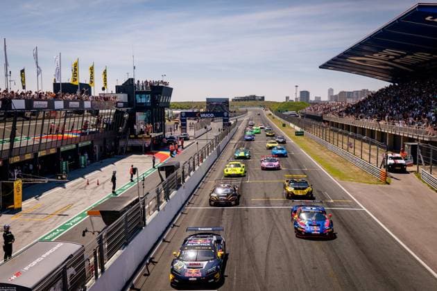 DTM, 3. + 4. Rennen Zandvoort 2026 130 Lamborghini Temerario GT3, ABT Sportsline: Luca Engstler, 25 McLaren 720S GT3 Evo, Dörr Motorsport: Ben Dörr- picture by Gruppe C Photography Zandvoort Circuit Park Zandvoort Netherlands Copyright: xGruppexCxPhotographyx