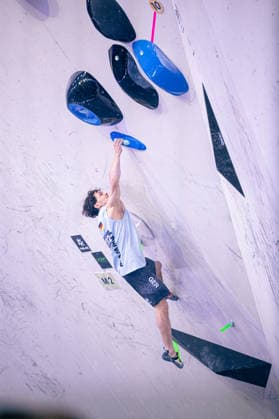 24.05.2026: Klettern - Bouldern: World Climbing Series Bern 2026 - Halbfinale Herren Elias Arriagada Krüger (GER) Bern Bern Expo Schweiz