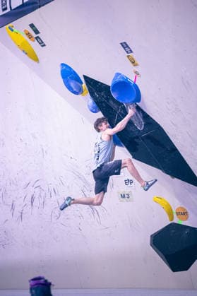 24.05.2026: Klettern - Bouldern: World Climbing Series Bern 2026 - Halbfinale Herren Thorben Perry Bloem (GER) Bern Bern Expo Schweiz