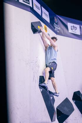 24.05.2026: Klettern - Bouldern: World Climbing Series Bern 2026 - Halbfinale Herren Thorben Perry Bloem (GER) Bern Bern Expo Schweiz