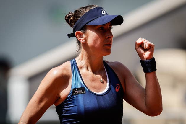 May 24, 2026, Paris, France, France: Belinda BENCIC of Swiss celebrates his point during the first day of the Roland-Garros 2026, French Open 2026, Grand Slam tennis tournament at Roland-Garros Stadium on May 24, 2026 in Paris, France. Paris France - ZUMAm308 20260524_zsp_m308_016 Copyright: xMatthieuxMirvillex