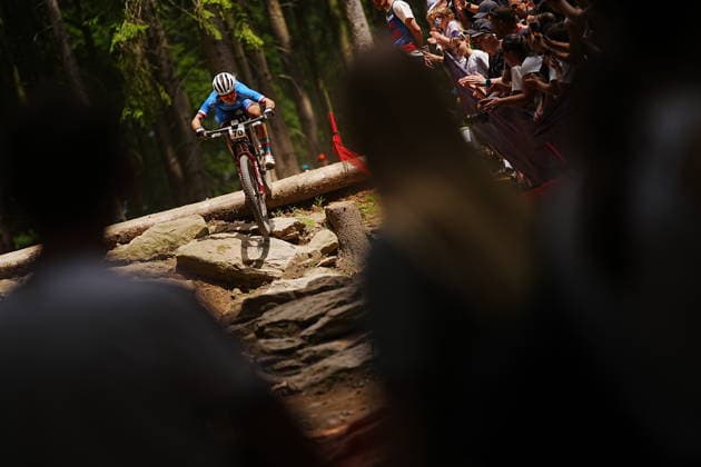 World Cup cross country mountain elite women s race, Vysocina Arena, Nove Mesto na Morave, May 24, 2026. Tereza Tvaruzkova from Czech republic. (CTKxPhoto JaroslavxSvoboda) CTKPhotoP2026052403309  CTKPhotoP2026052403309