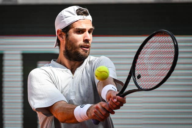 May 24, 2026, Paris, France, France: Karen KHACHANOV of Russia during the first day of the Roland-Garros 2026, French Open 2026, Grand Slam tennis tournament at Roland-Garros Stadium on May 24, 2026 in Paris, France. Roland Garros 2026 - Day 1  - ZUMAm308 20260524_zsp_m308_004 Copyright: xMatthieuxMirvillex