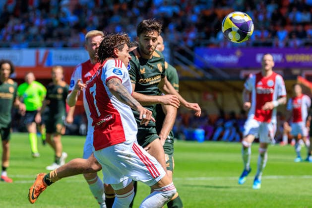 2026-05-24 AFC Ajax v FC Utrecht - Dutch Eredivisie Play-Offs VOLENDAM, NETHERLANDS - MAY 24: Maher Carrizo of Ajax during the Dutch Eredivisie Play-Offs match between AFC Ajax and FC Utrecht at Kras Stadion on May 24, 2026 in Volendam, Netherlands. Volendam Kras Stadion Netherlands Content not available for redistribution in The Netherlands directly or indirectly through any third parties. Copyright: xMarcelxvanxPlateringenx
