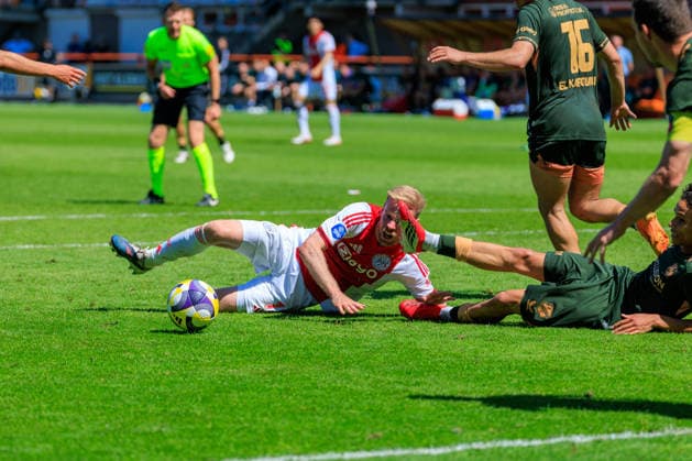 2026-05-24 AFC Ajax v FC Utrecht - Dutch Eredivisie Play-Offs VOLENDAM, NETHERLANDS - MAY 24: Davey Klaassen of Ajax during the Dutch Eredivisie Play-Offs match between AFC Ajax and FC Utrecht at Kras Stadion on May 24, 2026 in Volendam, Netherlands. Volendam Kras Stadion Netherlands Content not available for redistribution in The Netherlands directly or indirectly through any third parties. Copyright: xMarcelxvanxPlateringenx