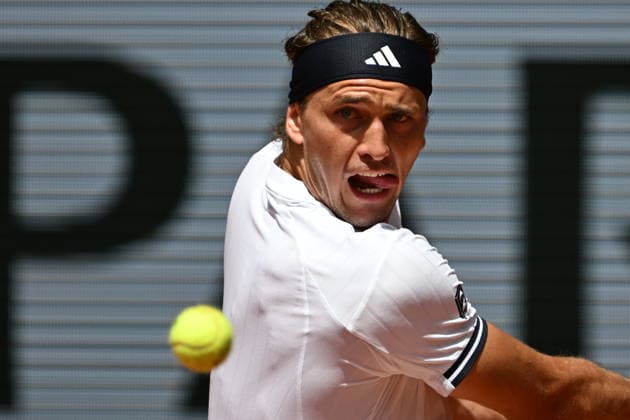 French Open (Roland Garros) - Day 1 PARIS, FRANCE - MAY 24: Alexander Zverev of Germany in action against Benjamin Bonzi of France (not seen) during a first-round men s singles match on the first day of the French Open (Roland Garros) in Paris, France on May 24, 2026. Burak Akbulut Anadolu Paris France. Editorial use only. Please get in touch for any other usage.  Copyright: x2026xAnadoluxBurakxAkbulutx