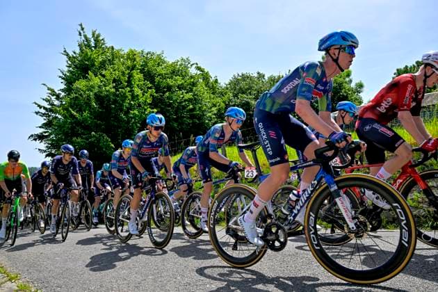 Grand Prix Criquielion 2026 Cycling Race LESSINES, BELGIUM - MAY 24 : Svrcek Martin (SVK) of Soudal Quick Step, Gelders Gil (BEL) of Soudal Quick Step during the 58th edition of Grand Prix Criquielion an UCI Class 1.1 one day cycling road race for Men Elite of km with start in Ath and finish in Lessines on May 24, 2026 in Lessines, Belgium, 24 05 2026 Lessines Belgium  Copyright: xSesx
