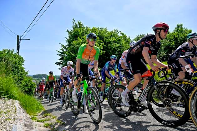 Grand Prix Criquielion 2026 Cycling Race LESSINES, BELGIUM - MAY 24 : Rider of Team Azerion Villa Valkenburg during the 58th edition of Grand Prix Criquielion an UCI Class 1.1 one day cycling road race for Men Elite of km with start in Ath and finish in Lessines on May 24, 2026 in Lessines, Belgium, 24 05 2026 Lessines Belgium  Copyright: xSesx
