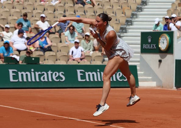 May 24, 2026, Paris, Ile De France, Francja: MARTA KOSTYUK of Ukraine during the match against O. Selekhmeteva of Spain in the first round of tennis tournament Roland Garros, Paris, France. Kostyuk won 6:2, 6:3, Paris Francja - ZUMAc278 20260524_zsp_c278_004 Copyright: xMarcinxCholewinskix