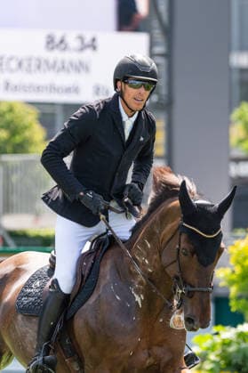 159 Henrik Von Eckermann on Qasirah Van De Reistenhoek (SWE) during the TSCHIO 2026 (CHIO 2026) - Rolex Grand Prix, part of the Rolex Grand Slam of Show Jumping, The Grand Prix of Aachen CSI5* at the Allianz Park in Aachen, Germany  Copyright: xMartinxPitschx xSPPx Sportspressphoto_153767