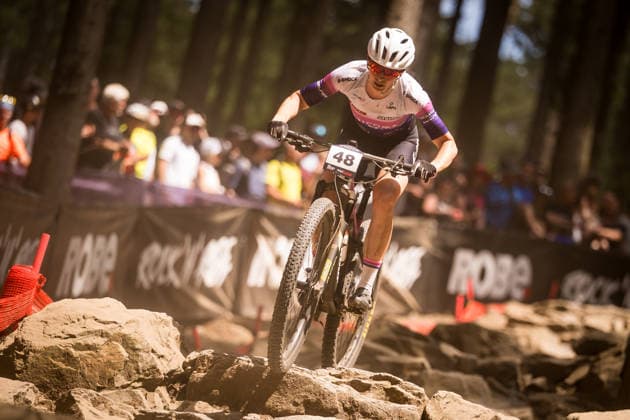World Cup cross country mountain elite women s race, Vysocina Arena, Nove Mesto na Morave, May 24, 2026. Jitka Cabelicka from Czech republic. (CTKxPhoto JaroslavxSvoboda) CTKPhotoP2026052403661  CTKPhotoP2026052403661