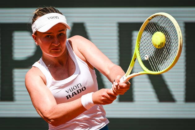 May 24, 2026, Paris, France, France: Barbora KREJCIKOVA of Czech Republic during the first day of the Roland-Garros 2026, French Open 2026, Grand Slam tennis tournament at Roland-Garros Stadium on May 24, 2026 in Paris, France. Roland Garros 2026 - Day 1  - ZUMAm308 20260524_zsp_m308_027 Copyright: xMatthieuxMirvillex