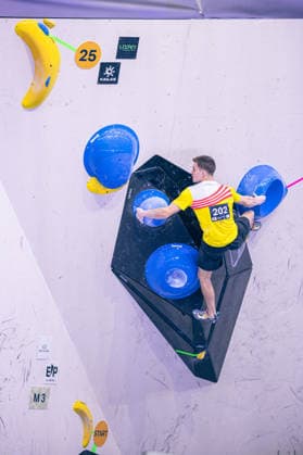 24.05.2026: Klettern - Bouldern: World Climbing Series Bern 2026 - Halbfinale Herren Hannes Van Duysen (BEL) Bern Bern Expo Schweiz