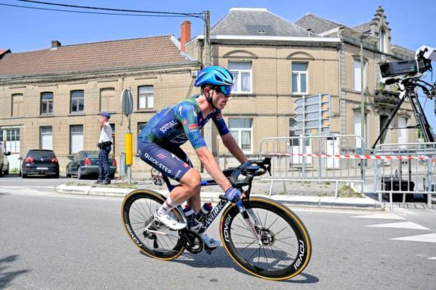 Grand Prix Criquielion 2026 Cycling Race LESSINES, BELGIUM - MAY 24 : Gelders Gil (BEL) of Soudal Quick Step in action during the 58th edition of Grand Prix Criquielion an UCI Class 1.1 one day cycling road race for Men Elite of km with start in Ath and finish in Lessines on May 24, 2026 in Lessines, Belgium, 24 05 2026 Lessines Belgium  Copyright: xSesx