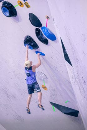 24.05.2026: Klettern - Bouldern: World Climbing Series Bern 2026 - Halbfinale Herren Lukas Mokrolusky (CZE) Bern Bern Expo Schweiz