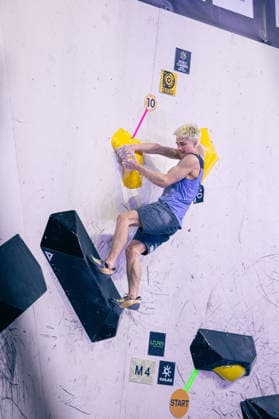 24.05.2026: Klettern - Bouldern: World Climbing Series Bern 2026 - Halbfinale Herren Lukas Mokrolusky (CZE) Bern Bern Expo Schweiz