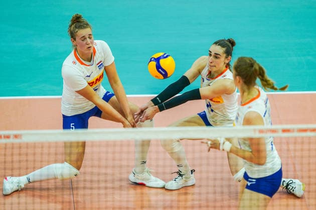 2026-05-24 Netherlands v Germany - Four Nations Cup APELDOORN, NETHERLANDS - MAY 24: Jolien Knollema of The Netherlands, Laura Jansen of The Netherlands during the Four Nations Cup match between Netherlands and Germany at Omnisport on May 24, 2026 in Apeldoorn, Netherlands. Apeldoorn Omnisport Netherlands Content not available for redistribution in The Netherlands directly or indirectly through any third parties. Copyright: xAndrexWeeningx