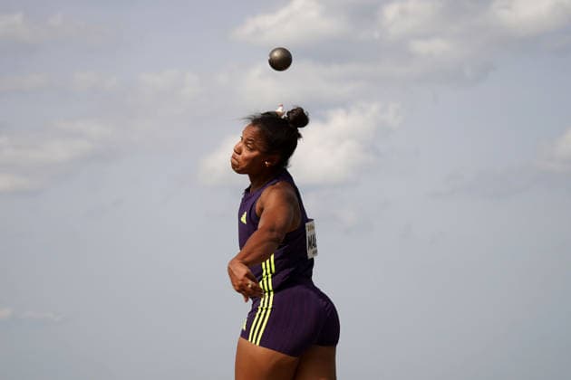 Rehlingen, Leichtathletik, athletics, Track and Field, 61 Internationales Pfingstsportfest, 24.05.2026, Bungerstadion Rehlingen-Siersburg, Kugelstossen Frauen, Yemisi Mabry MTG Mannheim , Deutschland