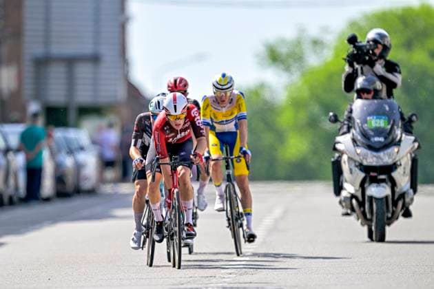 Grand Prix Criquielion 2026 Cycling Race LESSINES, BELGIUM - MAY 24 : Rider of Team Lotto Intermarche leading the escape pack during the 58th edition of Grand Prix Criquielion an UCI Class 1.1 one day cycling road race for Men Elite of km with start in Ath and finish in Lessines on May 24, 2026 in Lessines, Belgium, 24 05 2026 Lessines Belgium  Copyright: xSesx