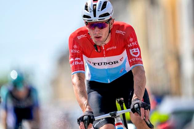 Grand Prix Criquielion 2026 Cycling Race LESSINES, BELGIUM - MAY 24 : Kluckers Arthur (LUX) of Tudor Pro Cycling Team in action during the 58th edition of Grand Prix Criquielion an UCI Class 1.1 one day cycling road race for Men Elite of km with start in Ath and finish in Lessines on May 24, 2026 in Lessines, Belgium, 24 05 2026 Lessines Belgium  Copyright: xSesx