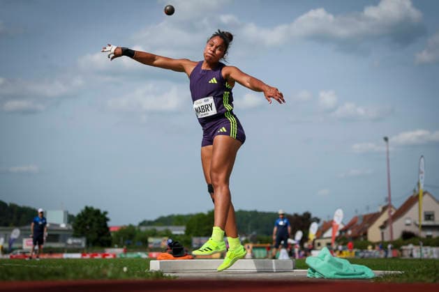 REHLINGEN , GERMANY - MAY 24: Yemisi Mabry (GER MTG Mannheim) during the 61. Internationales Pfingstsportfest on 24.05.2026 at the Bungertstadion in Rehlingen-Siersburg (Saarland Deutschland). Saarland Deutschland Copyright: xAxelxKohringx