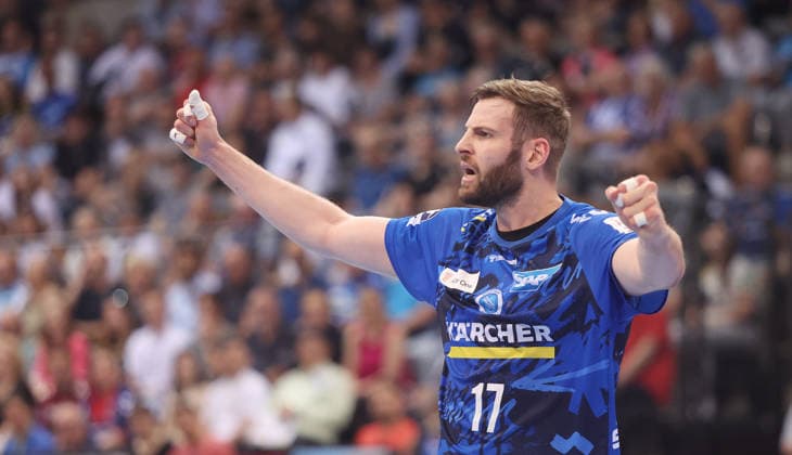 Stuttgart , Handball Daikin Bundesliga TVB Stuttgart vs. SG Flensburg-Handewitt ,