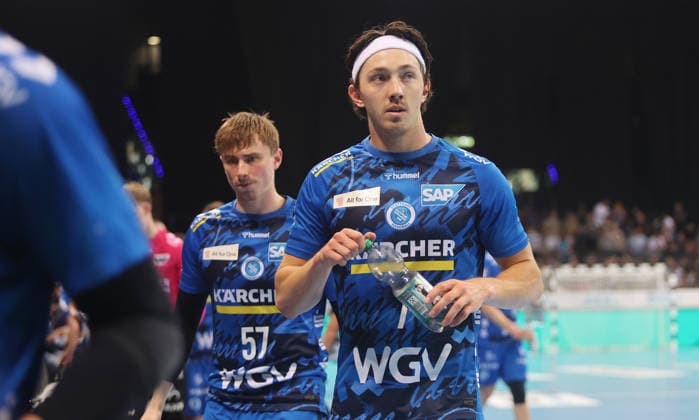 Stuttgart , Handball Daikin Bundesliga TVB Stuttgart vs. SG Flensburg-Handewitt , Kasper Thorsen Lien ( TVB )