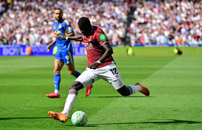 West Ham United v Leeds United, London, UK - 24 May 2026 El Hadji Malick Diouf of West Ham United during the Premier League match between West Ham United and Leeds United at The London Stadium, London on 24 May 2026. ( London The London Stadium London England Copyright: xAlanxStanford PPAUKx PPA-277255