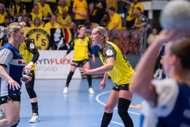 HSG Blomberg-Lippe (GER) vs. Borussia Dortmund (GER) Handball, 1. Handball Bundesliga Frauen, Finale, Spiel 2, 24.5.2026, Saision 2025 2026, Blomberg Dana Bleckmann (Borussia Dortmund, 66) in der Verteidigung Blomberg Sporthalle an der Ulmenallee Deutschland