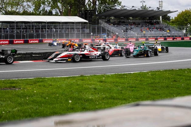 AUTO - F1 ACADEMY 2026 - MONTREAL Start of the race, 04 BRUCE Megan (gbr), Campos Racing supported by Tag Heuer, Tatuus F4-T421, action during the 2nd round of the 2026 F1 Academy from May 22 to 24, 2026 on the Circuit Gilles Villeneuve, in MontrÃ al, Canada - MontrÃ alCanada  Copyright: xCharlyxLopezx