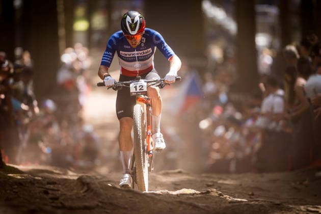World Cup cross country mountain elite men s race, Vysocina Arena, Nove Mesto na Morave, May 24, 2026. Luca Martin from France. (CTKxPhoto JaroslavxSvoboda) CTKPhotoP2026052404890  CTKPhotoP2026052404890