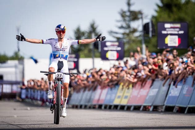 World Cup cross country mountain elite men s race, Vysocina Arena, Nove Mesto na Morave, May 24, 2026. Tom Pidcock from United Kingdom. (CTKxPhoto JaroslavxSvoboda) CTKPhotoP2026052404902  CTKPhotoP2026052404902