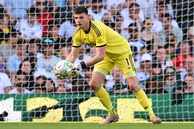 Fulham v Newcastle United, Premier League Newcastle United goalkeeper Nick Pope (1) during the Premier League match between Fulham and Newcastle United at Craven Cottage, London, UK on 24 May 2026. London Craven Cottage Greater London UK Editorial use only DataCo restrictions apply See www.football-dataco.com , Copyright: xDennisxGoodwinx PSI-24290-0045