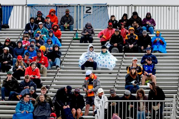 MONTREAL - Rain during the race at the Formula 1 Canada F1 Academy at the Circuit Gilles Villeneuve on May 24, 2026 in Montreal, Canada. (Photo by DeFodi Images) -