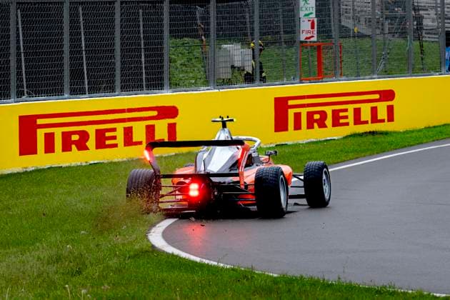 MONTREAL - Gatorade Formula Academy driver Lisa Billard goes off the track during the Formula 1 Canada F1 Academy at the Circuit Gilles Villeneuve on May 24, 2026, in Montreal, Canada. (Photo by DeFodi Images) -