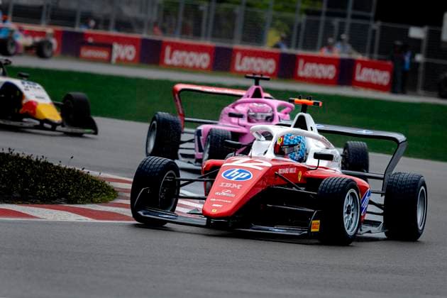 MONTREAL - Formula Academy driver Alba Larsen of Ferrari during the Formula 1 Canada F1 Academy at the Circuit Gilles Villeneuve on May 24, 2026 in Montreal, Canada. (Photo by DeFodi Images) -
